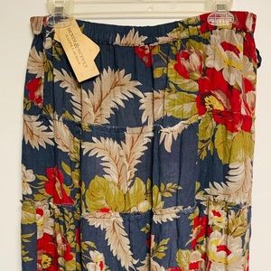 Ralph Lauren long floral flounce shirt